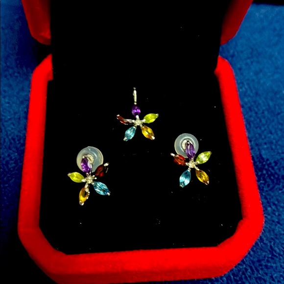 Marquise Flower Mix Gem Set - Picture 1 of 8